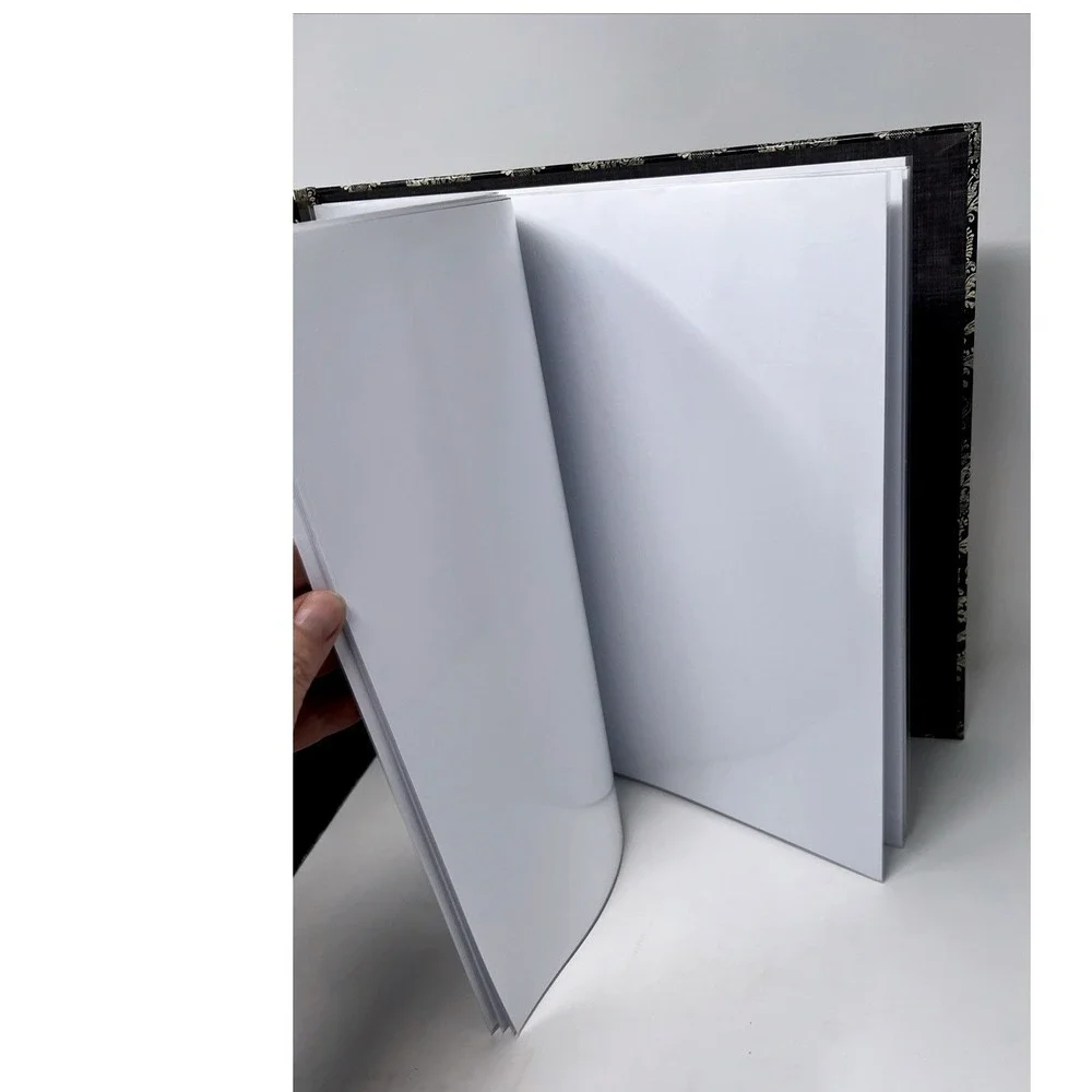 12x12 Black Gold Damask Scrapbook Album Refillable Expandable Pages Photo Book